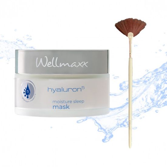 Picture of hyaluron⁵ moisture sleep mask inkl. GRATIS Fächerpinsel