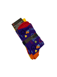 Picture of Socken - Socks 4 Fun - More Fun In Life!!! -  mit Regenbogenfarben und Herzmotiv