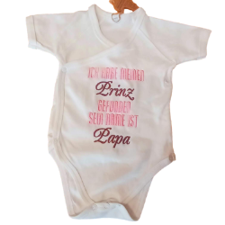 Bild von Baby-Wickelbody "Prinz Papa/Prinzessin Mama" 