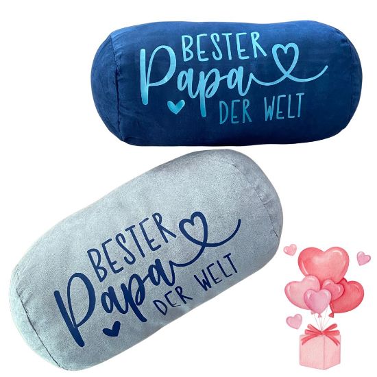 Bild von Nackenkissen „Bester Papa der Welt“ – Geschenk zum Vatertag
